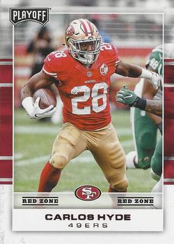 2017 Panini Playoff - Red Zone #79 Carlos Hyde Front