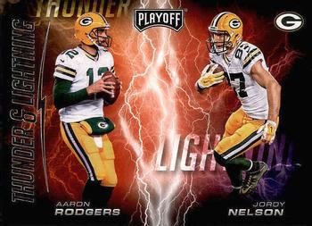 2017 Panini Playoff - Thunder and Lightning #3 Aaron Rodgers / Jordy Nelson Front