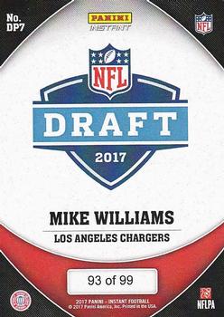 2017 Panini Instant NFL - NFL Draft Purple #DP7 Mike Williams Back