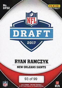 2017 Panini Instant NFL - NFL Draft Purple #DP32 Ryan Ramczyk Back