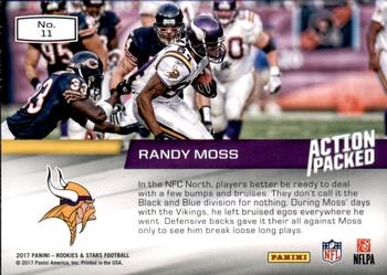2017 Panini Rookies & Stars - Action Packed #11 Randy Moss Back