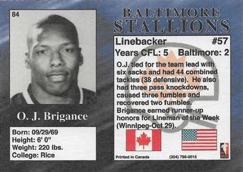 1995 R.E.L. #84 O.J. Brigance Back