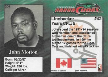 1995 R.E.L. #204 John Motton Back