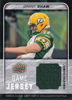 2015 Upper Deck CFL - Game Jersey #GJ-GS Grant Shaw Front