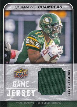 2015 Upper Deck CFL - Game Jersey #GJ-SC Shamawd Chambers Front