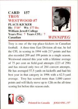 1997 JOGO #157 Troy Westwood Back