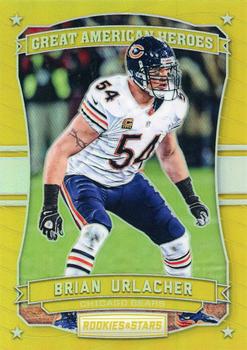 2016 Panini Rookies & Stars - Great American Heroes Gold #6 Brian Urlacher Front