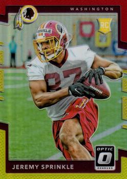 2017 Donruss Optic - Red and Yellow #115 Jeremy Sprinkle Front