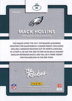 2017 Donruss Optic - The Rookies #33 Mack Hollins Back