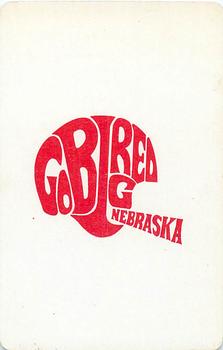 1973 Nebraska Cornhuskers Playing Cards (White Backs) #9♥ Bob Schmit Back