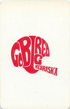 1973 Nebraska Cornhuskers Playing Cards (White Backs) #10♥ Rich Sanger Back