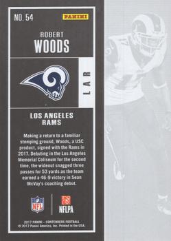 2017 Panini Contenders - Playoff Ticket #54 Robert Woods Back