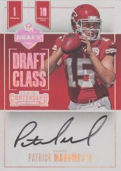 2017 Panini Contenders - Draft Class Autographs RPS #DC-PM Patrick Mahomes II Front