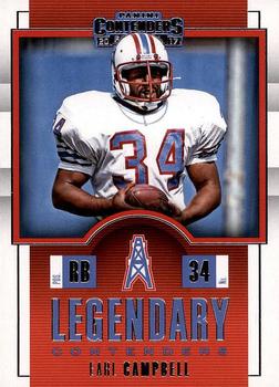 2017 Panini Contenders - Legendary Contenders #LC-10 Earl Campbell Front