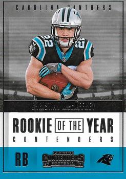 2017 Panini Contenders - Rookie of the Year Contenders #RY-8 Christian McCaffrey Front