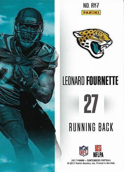 2017 Panini Contenders - Rookie of the Year Contenders #RY-7 Leonard Fournette Back