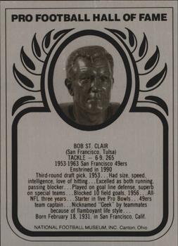 1990 Hall of Fame Metallics #NNO Bob St. Clair Front