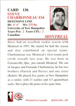 1998 JOGO #136 Steve Charbonneau Back