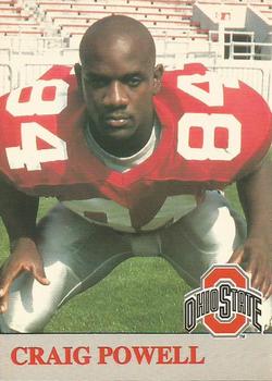 1992 Ohio State Buckeyes #8 Craig Powell Front