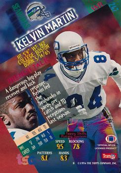1994 Stadium Club - Super Bowl XXIX Embossed #247 Kelvin Martin Back