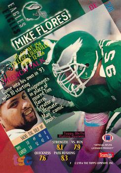 1994 Stadium Club - Super Bowl XXIX Embossed #320 Mike Flores Back