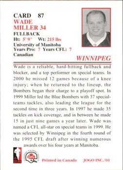 2001 JOGO #87 Wade Miller Back