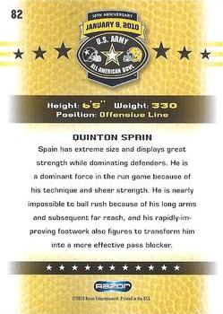 2010 Razor US Army All-American Bowl #82 Quinton Spain Back