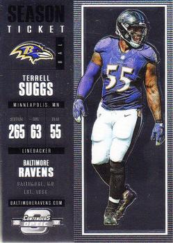 2017 Panini Contenders Optic #36 Terrell Suggs Front
