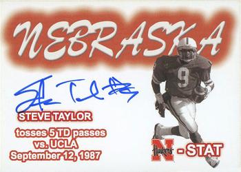 2008 TK Legacy Nebraska Cornhuskers - N-Stat Autographs #ST9 Steve Taylor Front