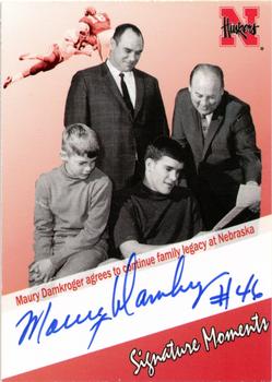 2008 TK Legacy Nebraska Cornhuskers - Signature Moments Autograph #SM2 Maury Damkroger/Bob Devaney/Steve Damkroger/Ralph Damkroger Front