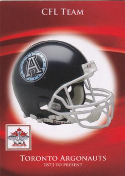 2012 Extreme Sports CFL Grey Cup 100 Years #NNO Toronto Argonauts Front