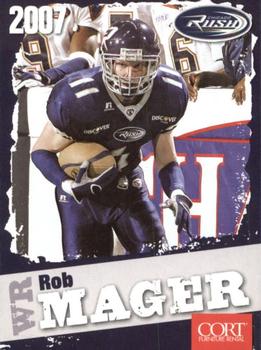2007 MultiAd Chicago Rush (AFL) #10 Rob Mager Front