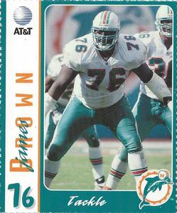 1996 AT&T Miami Dolphins #NNO James Brown Front