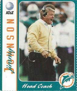 1996 AT&T Miami Dolphins #NNO Jimmy Johnson Front