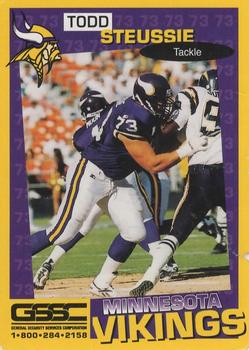 1998 Minnesota Vikings Police #2 Todd Steussie Front