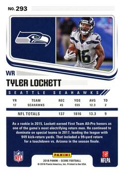 2018 Score #293 Tyler Lockett Back