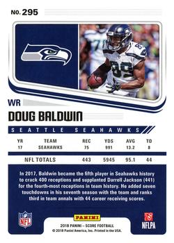 2018 Score #295 Doug Baldwin Back