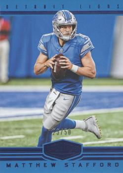 2017 Panini Plates & Patches - Blue #78 Matthew Stafford Front