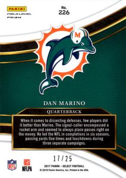 2017 Panini Select - Tie-Dye #226 Dan Marino Back