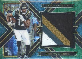 2017 Panini Select - Jumbo Rookie Swatch Green Prizm #23 Dede Westbrook Front