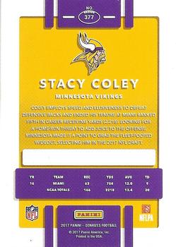 2017 Donruss - Press Proof Bronze #377 Stacy Coley Back