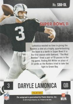 2017 Panini Vertex - Super Bowl Signatures #SBII-DL Daryle Lamonica Back