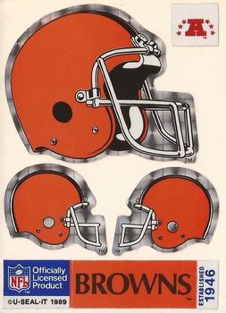 1990 U-Seal It Stickers #10 Helmets Front