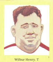 1990 Little Simon Hall of Fame Sticker Set #1 Fats Henry Front