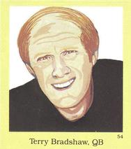 1990 Little Simon Hall of Fame Sticker Set #54 Terry Bradshaw Front