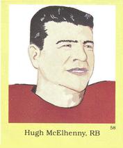 1990 Little Simon Hall of Fame Sticker Set #58 Hugh McElhenny Front