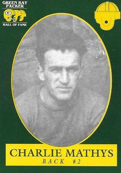 1992 Green Bay Packer Hall of Fame #10 Charlie Mathys Front