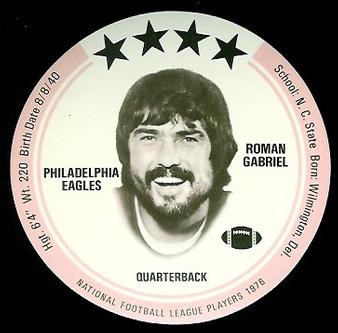 1976 Buckmans Discs #7 Roman Gabriel Front