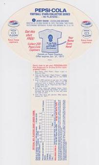 1976 Pepsi Discs #5 Jerry Sherk Back