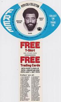 1976 Pepsi Discs #10 Curley Culp Front